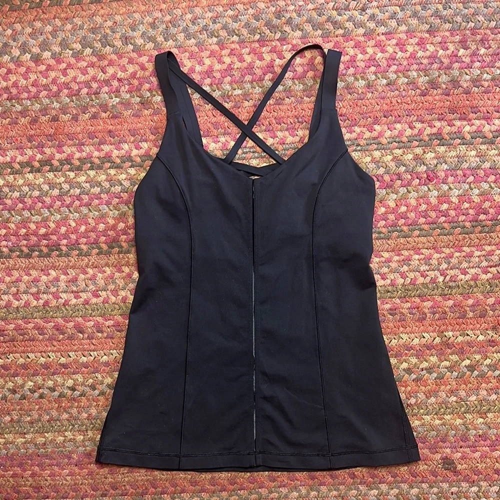 SOLD LULULEMON BLACK STRAPPY TANK